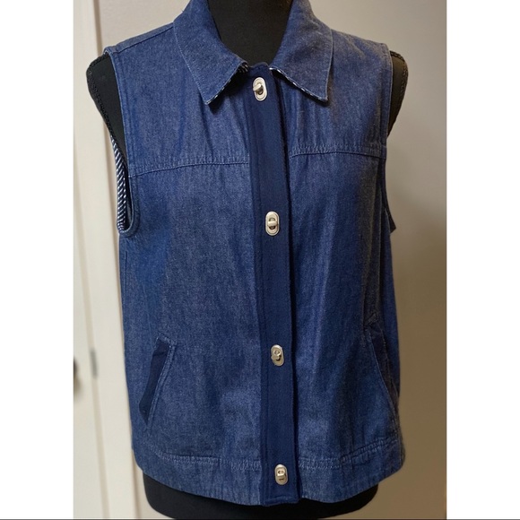100% Cotton Denim Vest - Picture 2 of 10